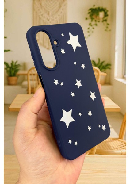 Samsung Galaxy A26 Uyumlu Mini Yıldız Desenli Silikon Darbe Emici Klasik Korumalı Rubber Kılıf modelleri