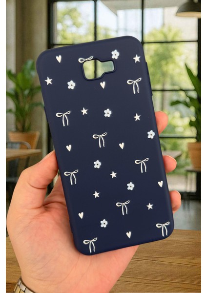 Samsung Galaxy J7 Prime - Mini Fiyonk Desenli Silikon Darbe Emici Klasik Korumalı Rubber Kılıf