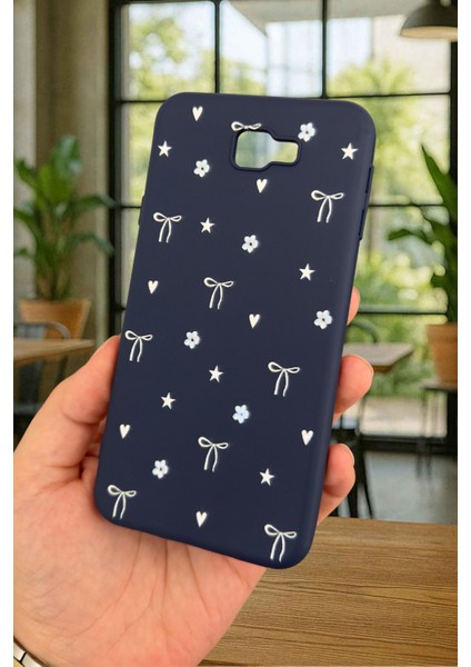 Samsung Galaxy J7 Prime - Mini Fiyonk Desenli Silikon Darbe Emici Klasik Korumalı Rubber Kılıf fırsatları