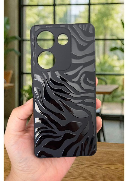 Tecno Camon 20 Pro Uyumlu Zebra Desenli Silikon Darbe Emici Klasik Korumalı Rubber Kılıf fiyatları