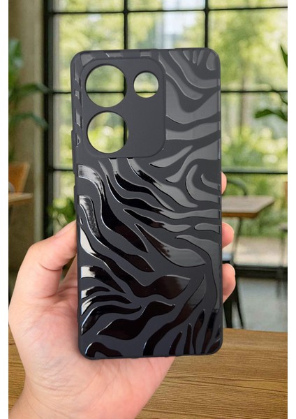 Tecno Camon 20 Pro Uyumlu Zebra Desenli Silikon Darbe Emici Klasik Korumalı Rubber Kılıf fırsatları