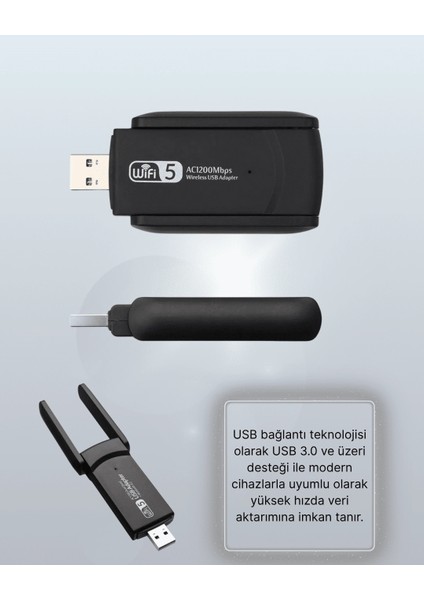 USB Wifi Adaptör – 1200 Mbps Hız indirimleri