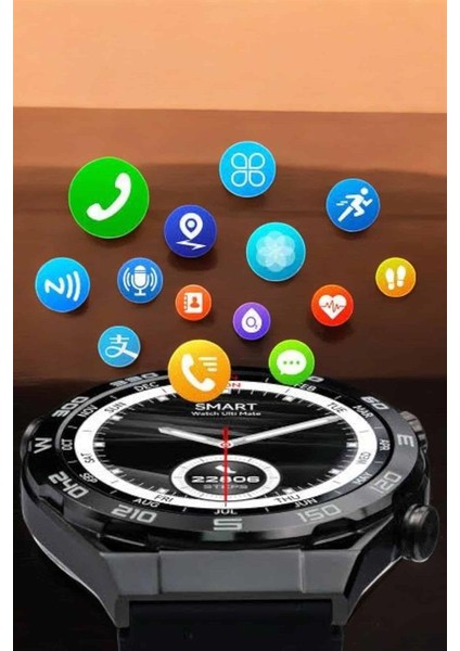 Akıllı Saat Yeni Nesil Bluetooth Bağlantılı Uyku ve Sağlık Takibi Nfc ve Gps - N856J618-M548 indirimleri