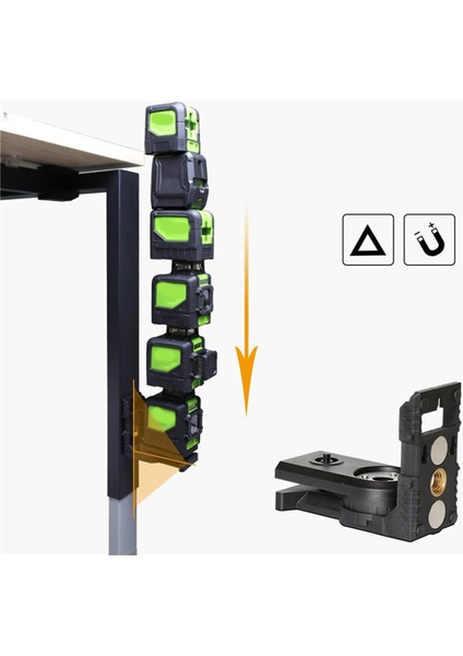 Kızılötesi Seviye L-Şekilli Adapte, Duvar Tavan Montajı Için Manyetik Pivot Taban, Standart 1/4 Inç, 5/8in Ipliğe Alternatif (Yurt Dışından) modelleri