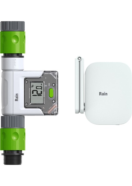 Akıllı Wifi Su Akış Ölçer 3/4in Dijital LCD Dış Mekan Bahçe Musluk Hortumu Sulama Sulama Sistemi Geçmiş Monitör (Yurt Dışından)