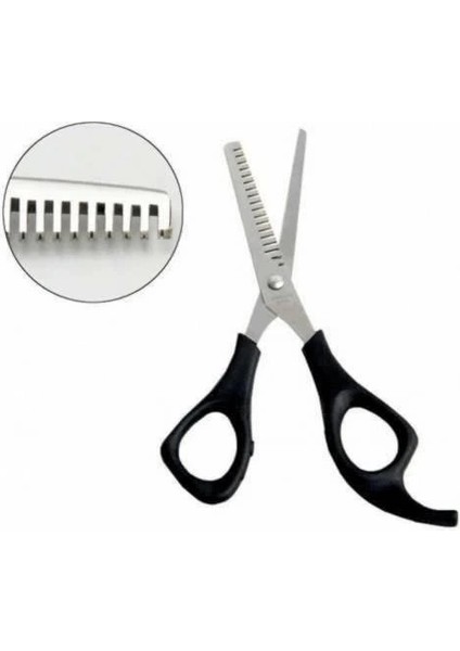 Berber Kuaför Ara Makası 6 cm Paslanmaz Çelik Plastik Saplı Makas