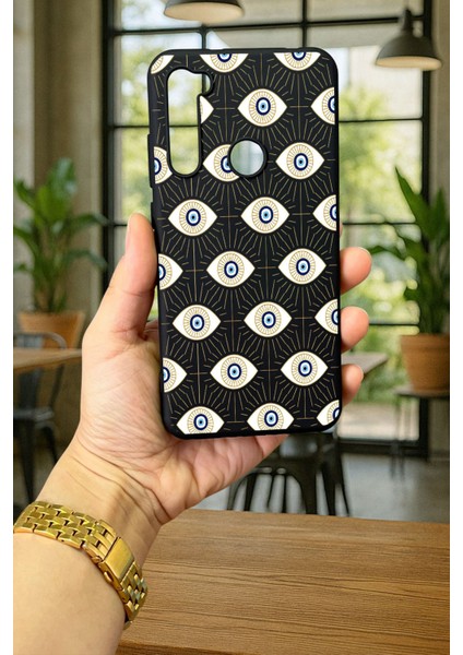 Xiaomi Redmi Note 8 Evıl Eye Desenli Silikon Darbe Emici Klasik Korumalı Rubber Kılıf fiyatları