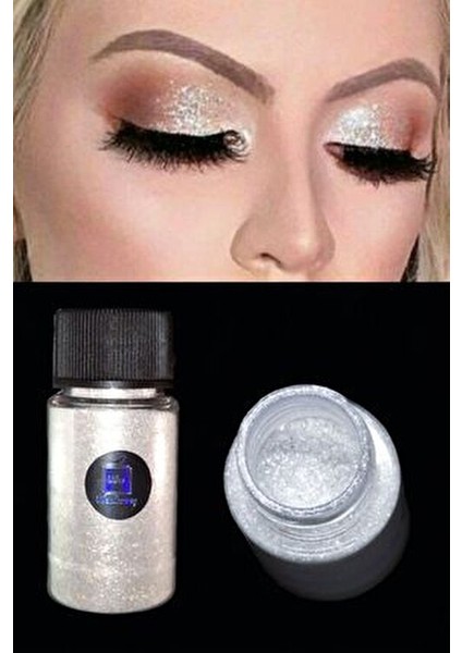 Glammed Göz Kalemi İle Uyumlu Gümüş Pigment Yumuşak Uygulama 15 ml