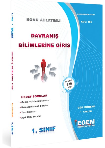 Aöf 1. Sınıf Davranış Bilimlerine Giriş Güz Dönemi Konu Anlatımlı Soru Bankası