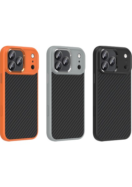 Apple iPhone 17 Pro Max Kılıf M-Safe Şarj Özellikli Karbon Fiber Görünümlü True Silikon Kapak fırsatları