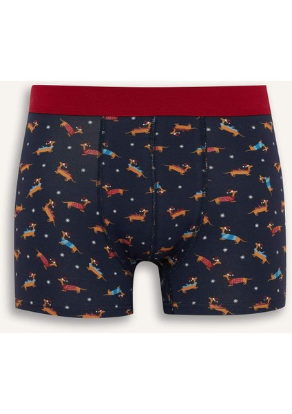 Yılbaşı Temalı Regular Fit Boxer F9914AX25WN