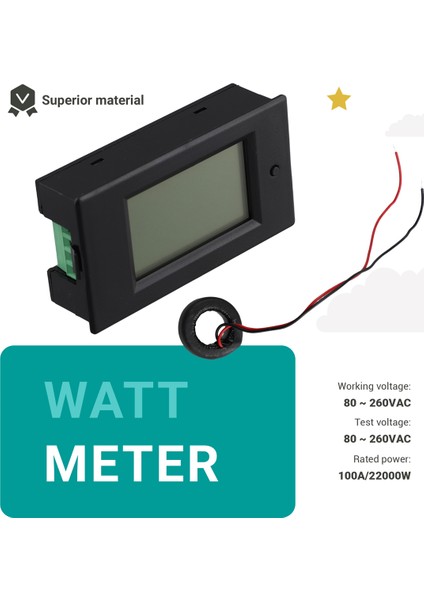 Ac 80-260V 100A PZEM-061 LCD Ekran Dijital Akım Voltajı Güç Enerji Ampermetre Voltmetre Mevcut Transformatör Ct ile (Yurt Dışından) indirimleri