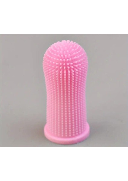Köpek ve Kedi Parmak Diş Temizleme ve Bakım Fırçası Silikon- Pembe fiyatları