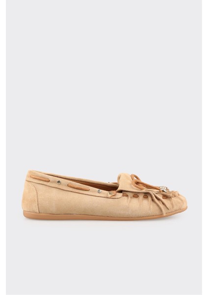 Naturel Deri Kadın Günlük Ayakkabı