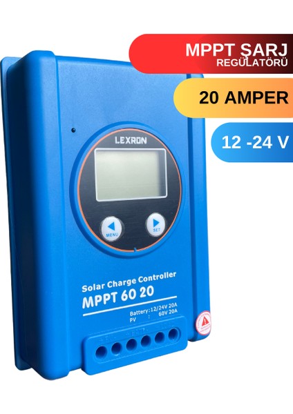 20A AMPER MPPT ŞARJ KONTROL CİHAZI
