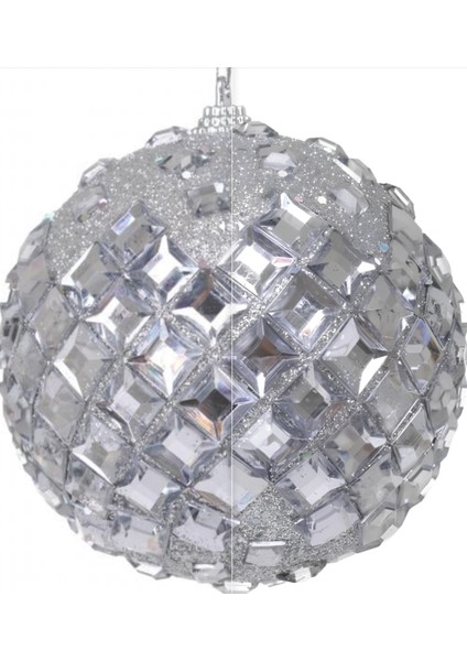 3 Adet Lüks Yılbaşı Ağacı Ithal Süs 10 cm