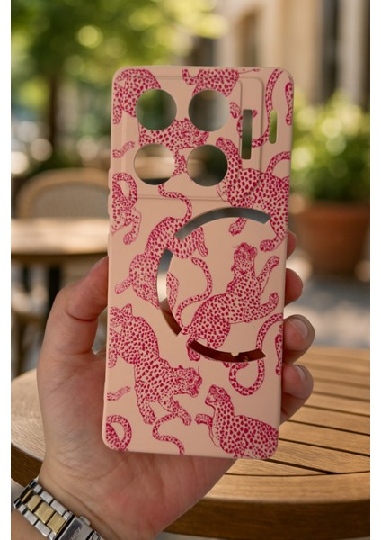 Infinix Gt 20 Pro- Pembe Leopar Desenli Silikon Darbe Emici Klasik Korumalı Rubber Kılıf fiyatları