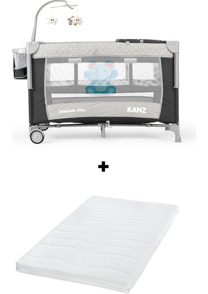 Sleepside +Plus Anne Yanı Park Yatak Siyah - Yatak