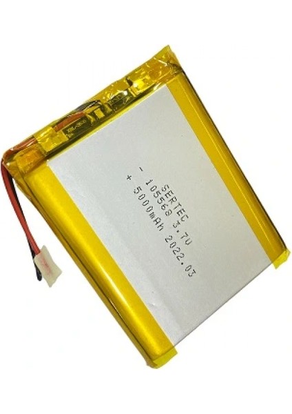 105568 3.7V 5000 Mah Li-Polymer Pil DEVRELI/1.5A