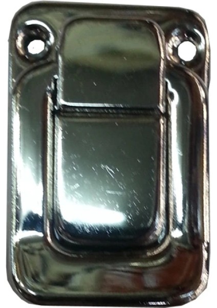 Yaylı Bavul Kilidi - 32x48mm, Nikel, 1 Adet
