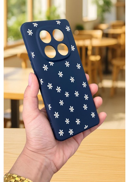 Xiaomi Redmi Note 14 Pro 5g Mini Papatya Desenli Silikon Darbe Emici Klasik Korumalı Rubber Kılıf modelleri