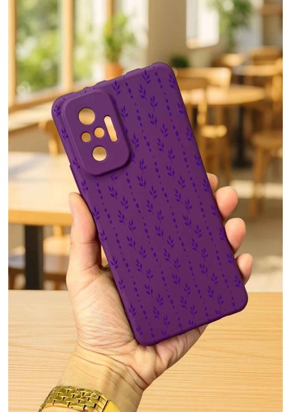 Xiaomi Redmi Note 1o Pro Sarmaşık Desenli Silikon Darbe Emici Klasik Korumalı Rubber Kılıf