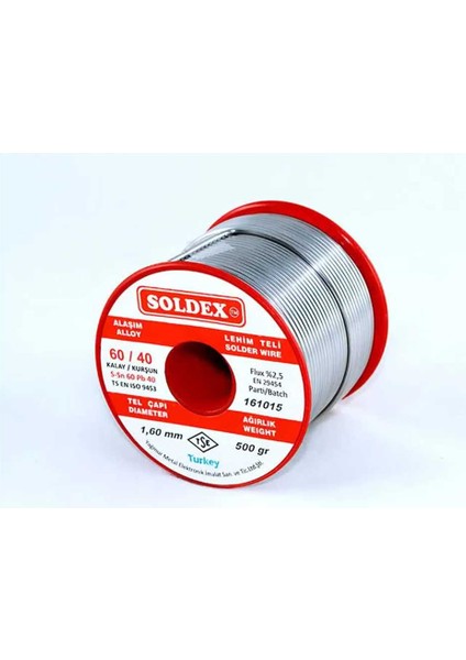 60-40 Lehim Teli 500 Gr 1.6 mm - Sn:60 / Pb:40 modelleri