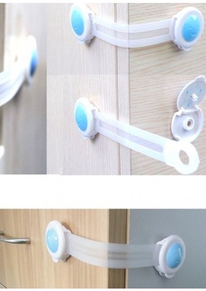 Çocuk Güvenlik Kilidi 2li + Bebek Çekmece ve Dolap Raylı Koruma Sistemi 2li Set - ZW5P6D modelleri