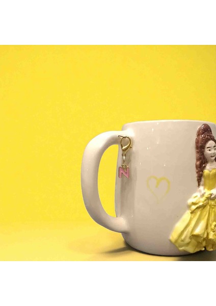 3D Kabartmalı Charm Hediyeli El Yapımı Seramik Prenses Kupa Bardak Hediye Paketi Yapılır fiyatları