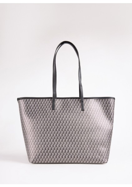 Vizon Kadın Tote Çanta Mono-Matıs