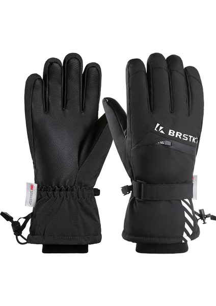 Profesyonel, Dokunmatik Ekran Uyumlu, Su Geçirmez ve Sıcak Tutan Kayak Eldiveni (Yurt Dışından)