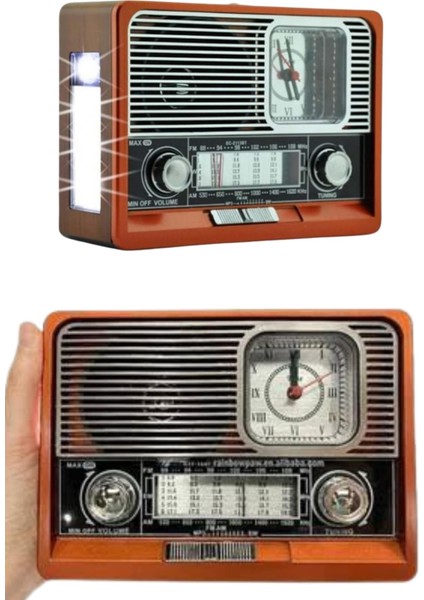 Nostaljik Vintage Radyo Taşınabilir Bluetooth Bağlantılı Hoparlör Radyo - N378J090-M68378 fiyatları