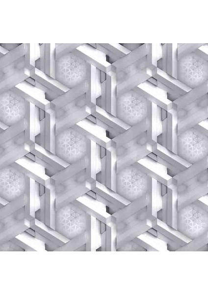 3 Boyutlu Geometrik Petek Izgara Desenli Tekstil Duvar Kağıdı modelleri