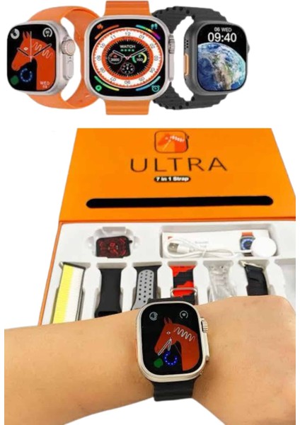 Unısex 7 Kordonlu Çok Fonksiyonlu Nabız Ölçer Uyku ve Sağlık Takibi - M581B131-N19581 fırsatları