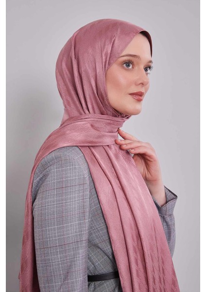 Gül Kurusu Örgü Desen Jakar Şal fiyatları