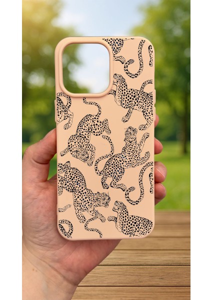 iPhone 15 Pro Max - Leopar Desenli Silikon Darbe Emici Klasik Korumalı Rubber Kılıf fiyatları