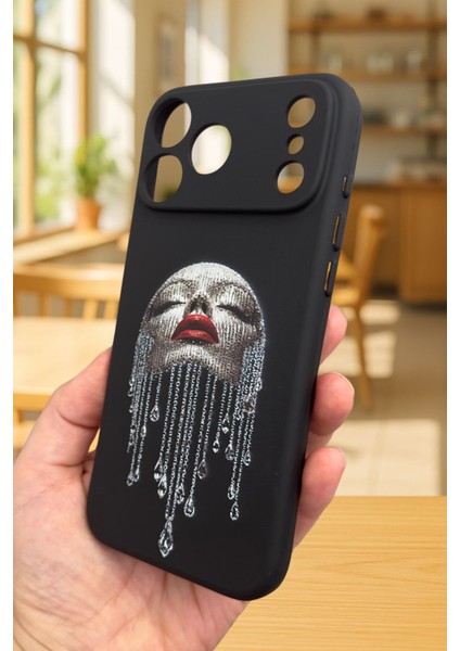 iPhone 17 Pro Max Uyumlu Dıamond Silikon Darbe Emici Klasik Korumalı Rubber Kılıf modelleri