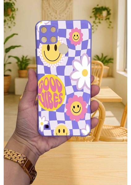 Realme C21Y ve C25Y -Good Vibes Silikon Darbe Emici Klasik Korumalı Rubber Kılıf fiyatları