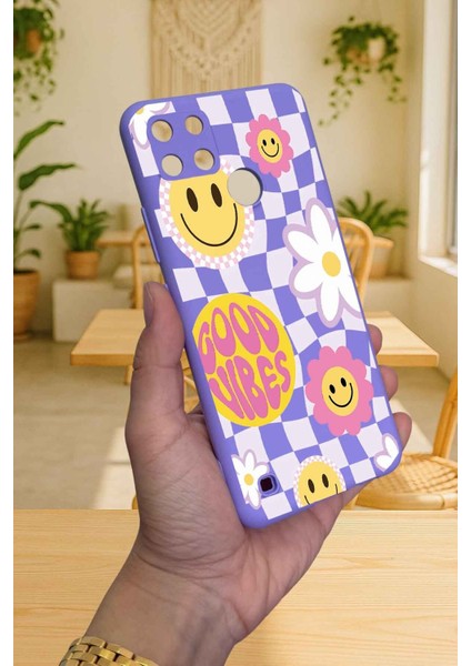 Realme C21Y ve C25Y -Good Vibes Silikon Darbe Emici Klasik Korumalı Rubber Kılıf modelleri