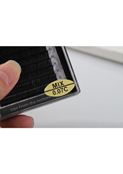 İpek Kirpik Auto-Fan Kolay Uygulama ile Derin Bakışlar İçin 0,07c-Mıx