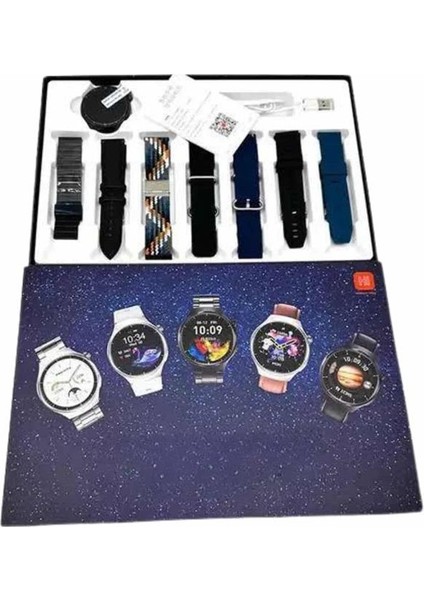 Akıllı Saat Çoklu Kordon Seçenekli Dokunmatik Ekran Nabız Sensörlü - M690R853-K90690 modelleri