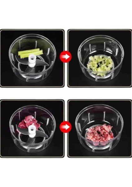 Şarjlı Mini El Rondosu Doğrayıcı Taşınabilir 250 ml Çelik Bıçaklı - N475J516-M36475 modelleri