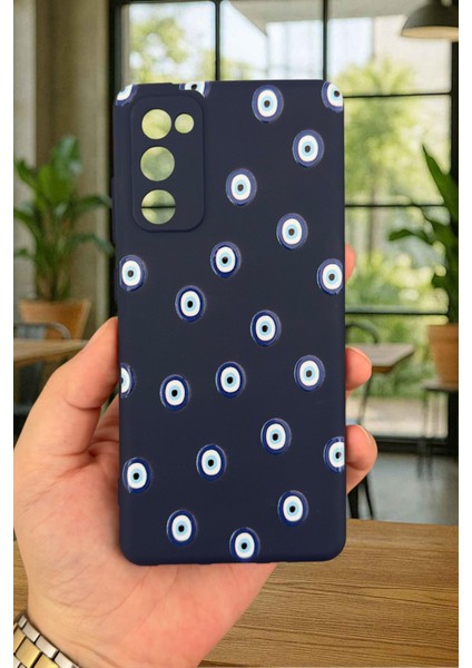 Samsung Galaxy S20 Fe - Nazar Boncuk Desenli Silikon Darbe Emici Klasik Korumalı Rubber Kılıf fiyatları