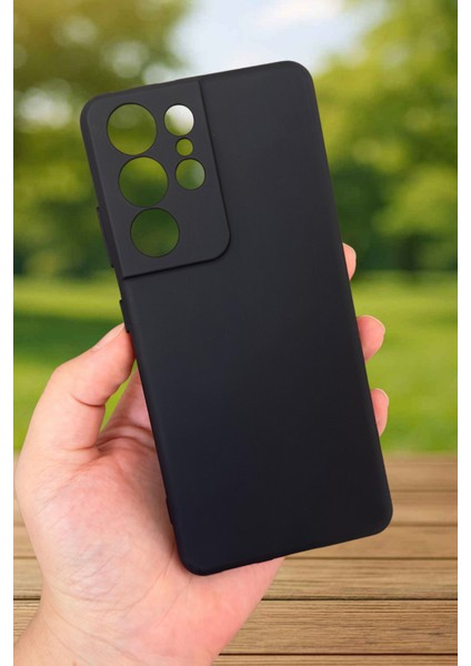 Samsung Galaxy S21 Ultra Silikon Darbe Emici Klasik Korumalı Rubber Kılıf