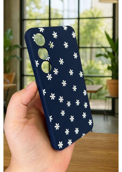 Samsung Galaxy S24 - Mini Papatya Desenli Silikon Darbe Emici Klasik Korumalı Rubber Kılıf modelleri