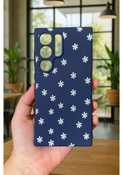 Samsung Galaxy S24 Ultra - Mini Papatya Desenli Silikon Darbe Emici Klasik Korumalı Rubber Kılıf fiyatları
