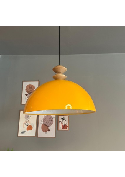 Linate Sarı Q Kafa Başlık Avize Tekli Sarkıt Salon Kuaför Dekoratif Aydınlatma fiyatları