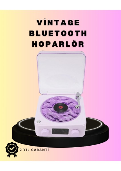 Bluetooth Retro Pikap Hoparlör – Projektörlü Gece Lambası - N588J657-M54588