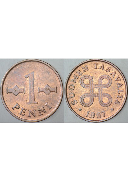 Finlandiya 1 Penni 1967.