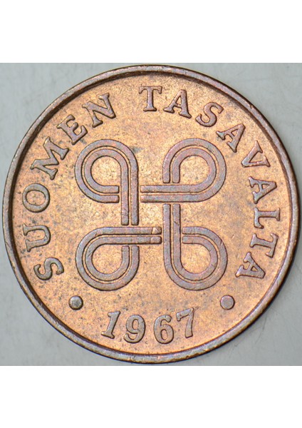 Finlandiya 1 Penni 1967. modelleri